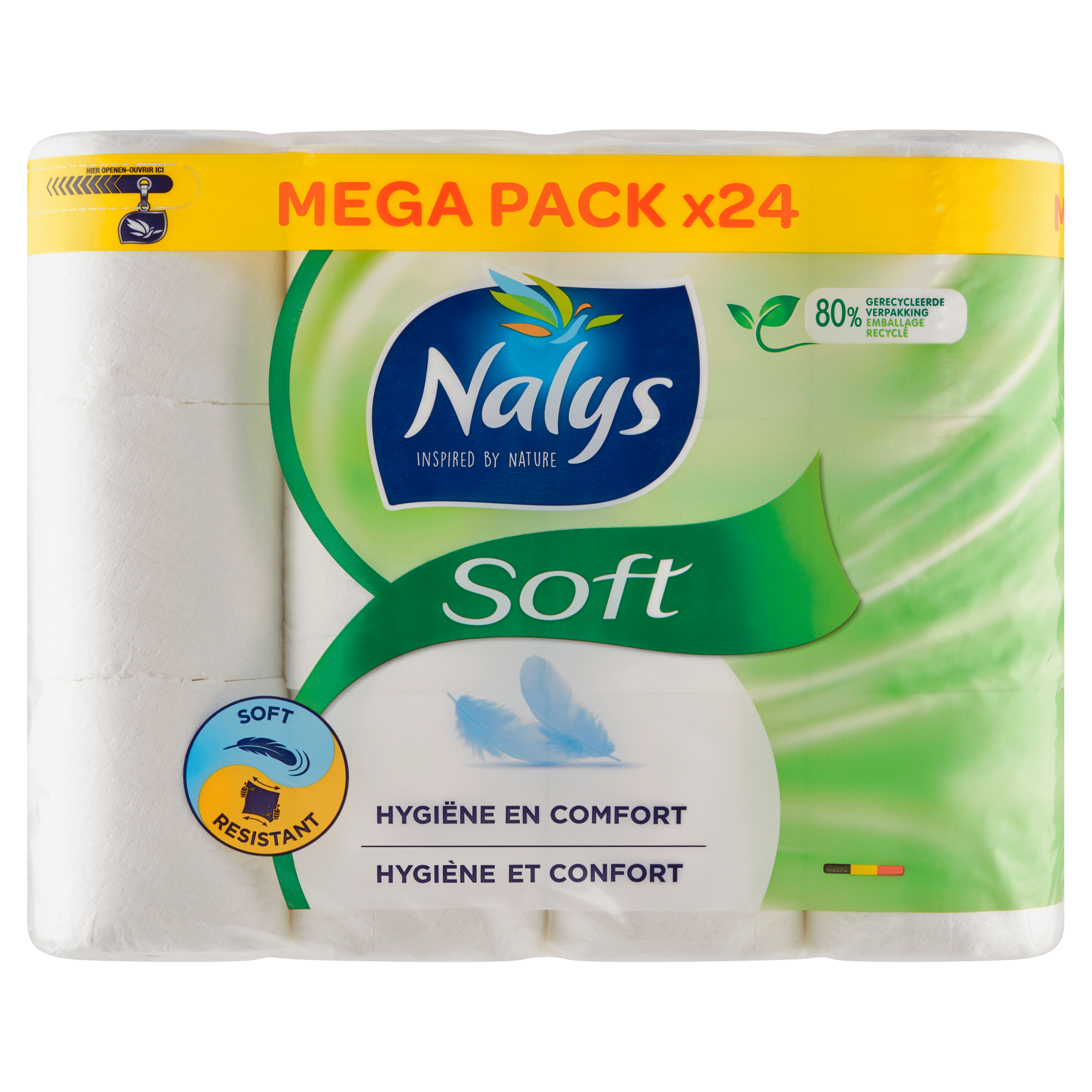 NALYS Toiletpapier Soft Mega Pack