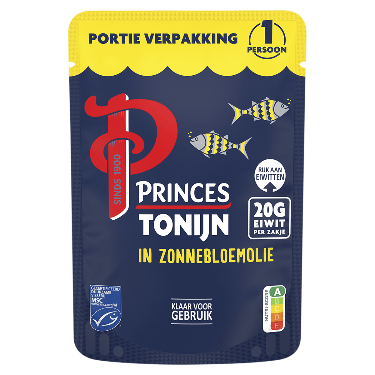 Princes Tonijn in zonnebloemolie pouch