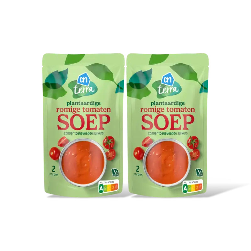 AH Terra Plantaardige romige tomatensoep 2-pack