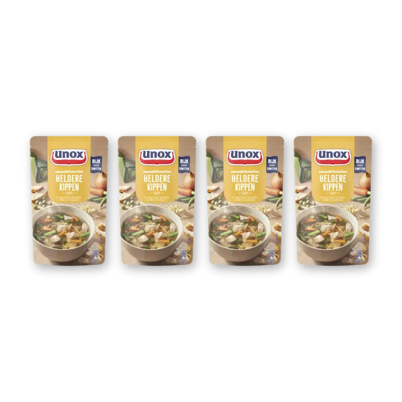 Unox Heldere kippensoep 4-pack