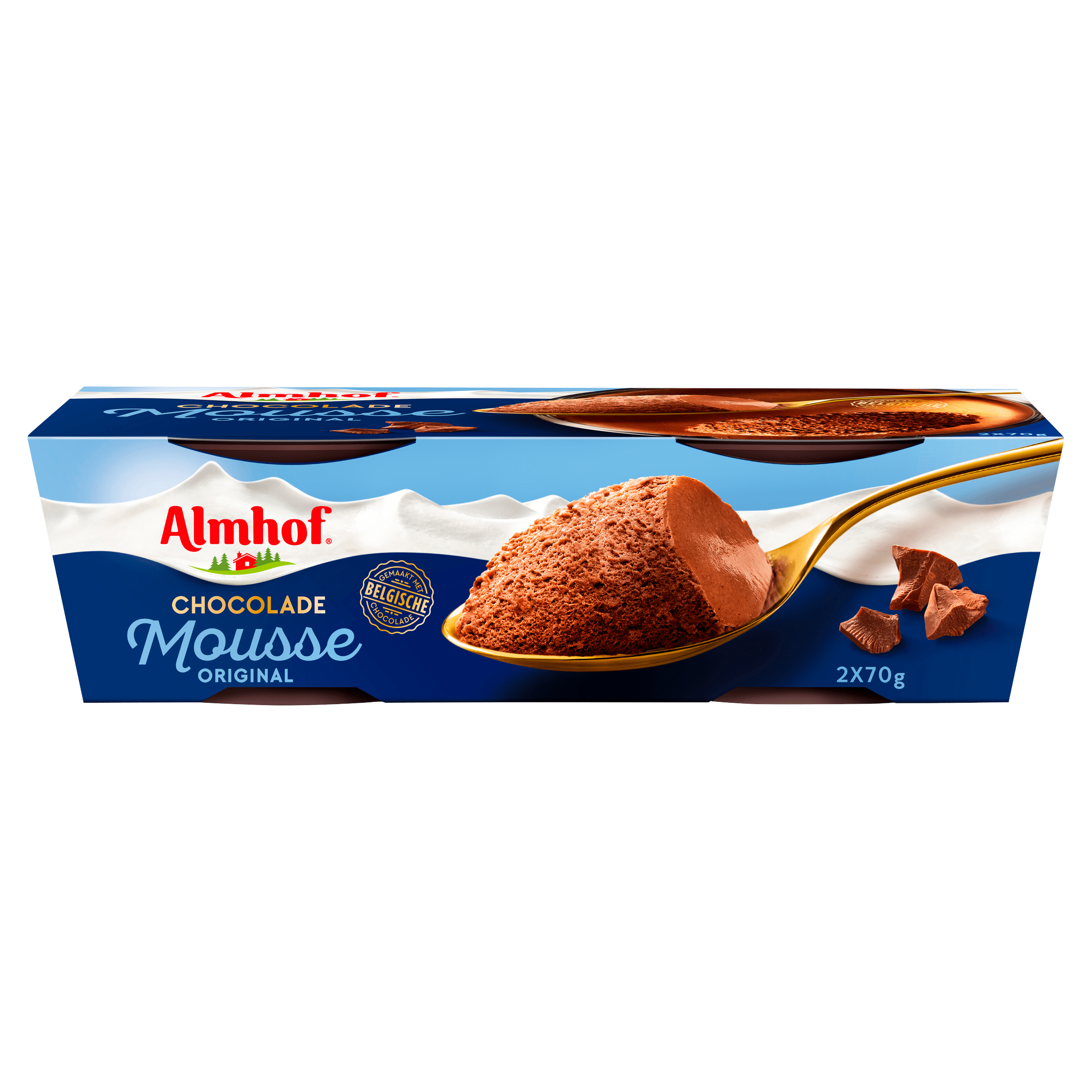 Almhof Chocolade mousse 2 x 70 gram