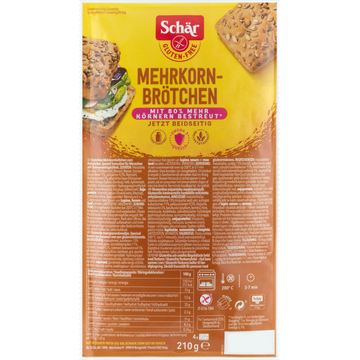 Schär  Meergranenbroodjes Glutenvrij 210 g