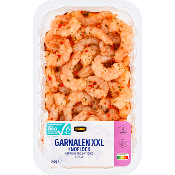 Jumbo Garnalen XXL Knoflook 350 g