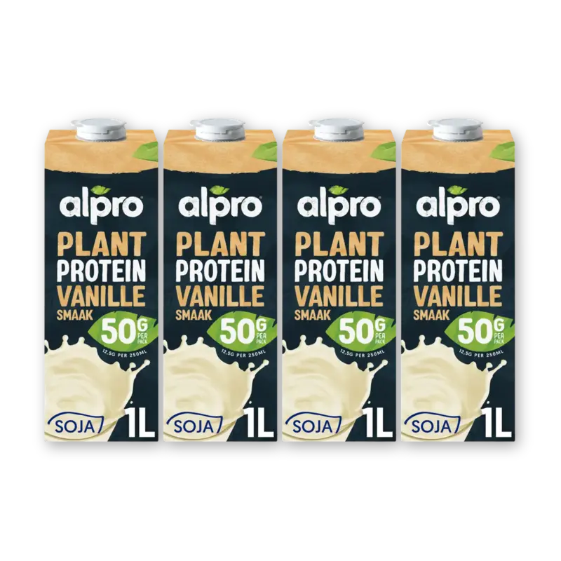 Alpro Plant protein vanilla flavour 4-pack