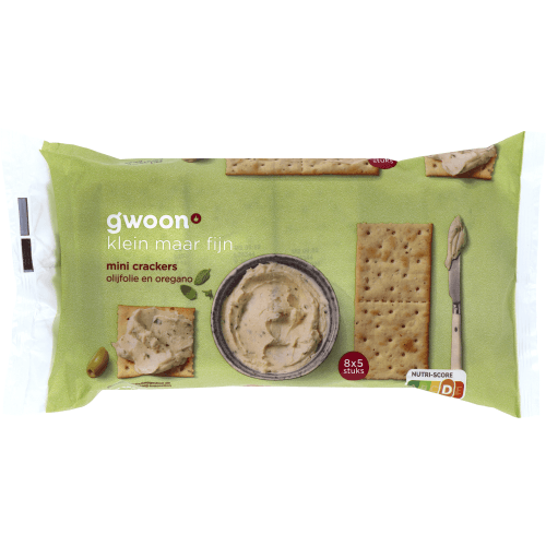 G'woon Mini crackers olijf en oregano