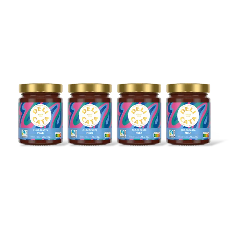 Delicata Chocoladepasta melk chocola 4-pack