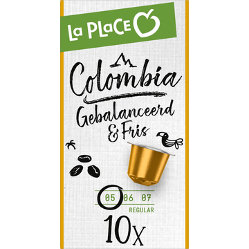 La Place Colombia Nespresso Koffiecups 10 Stuks