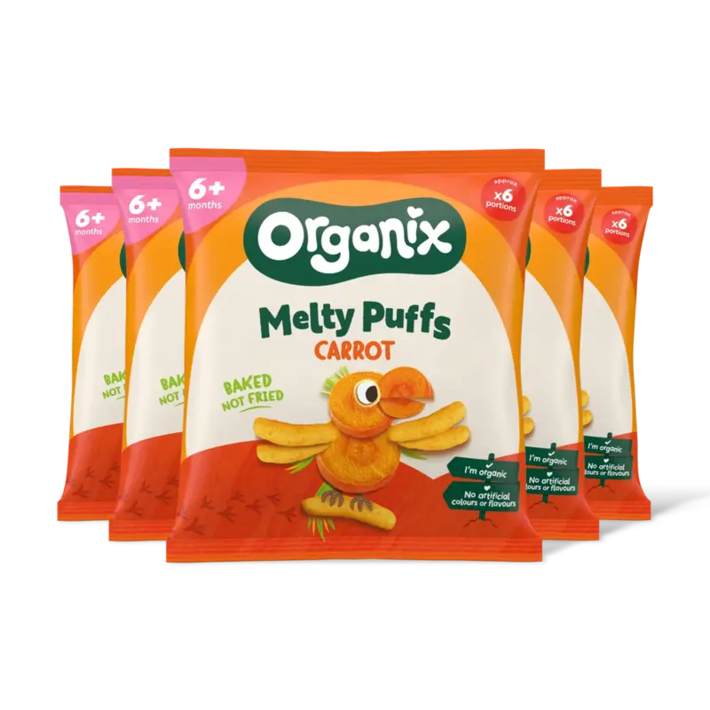 Organix Maïs knabbels met wortel 6m+ 5-pack