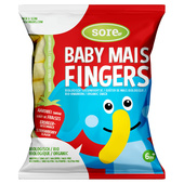 Sore baby mais fingers aardbei
