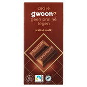 g'woon tablet melk praline
