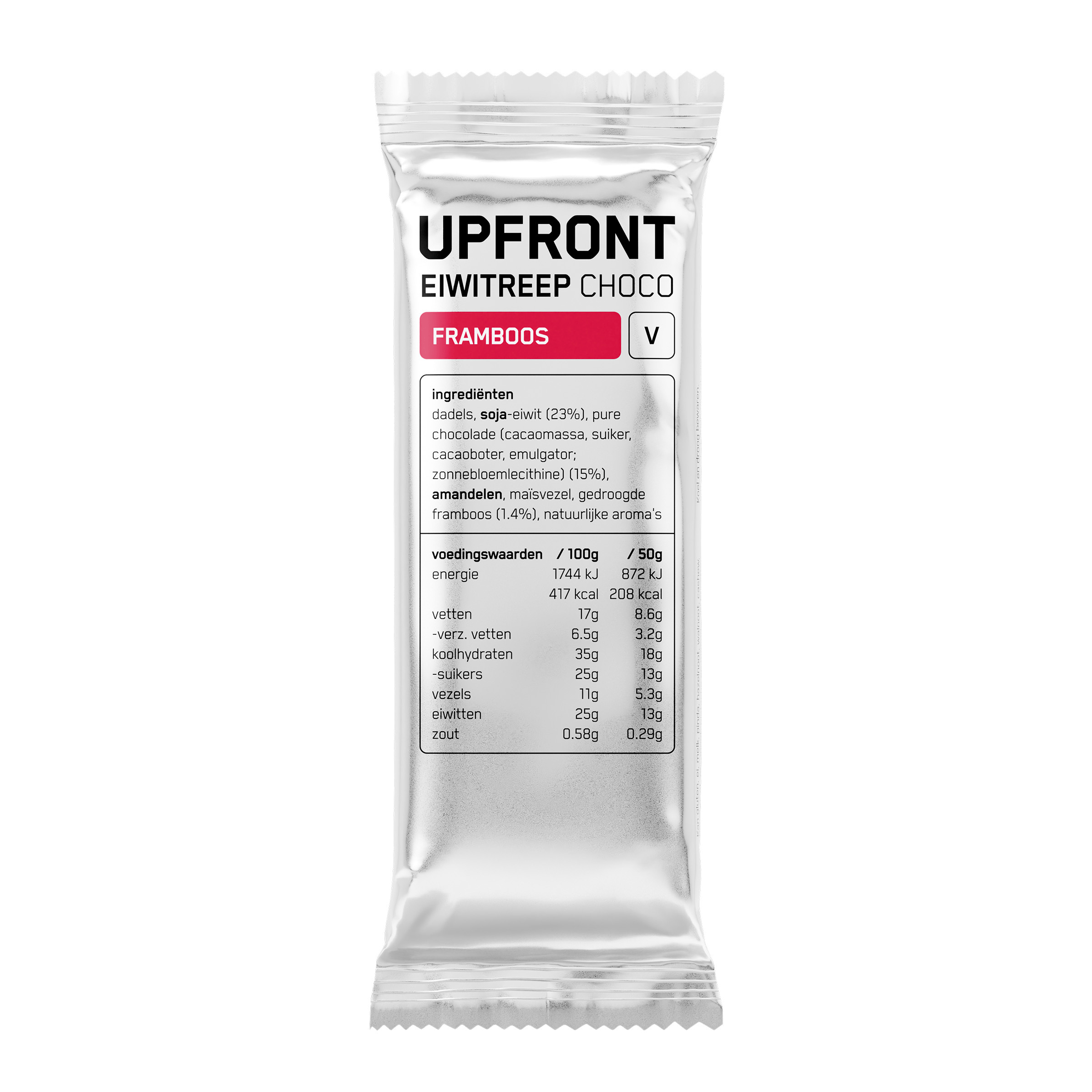 Upfront Choco Eiwitreep Framboos