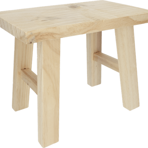 Houten bijzettafel 31x19x25cm