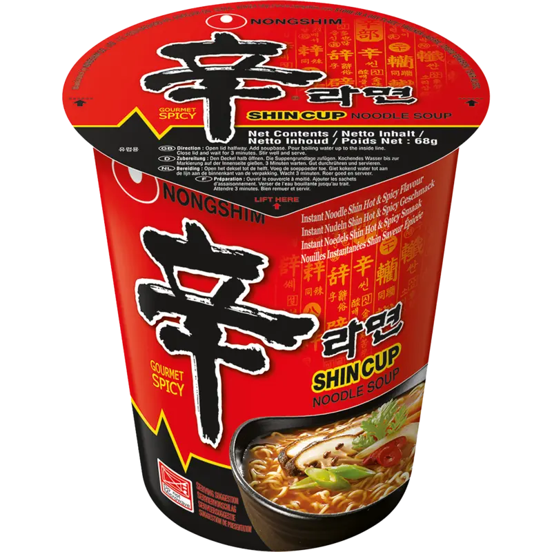 Nongshim Shincup noodle soup gourmet spicy