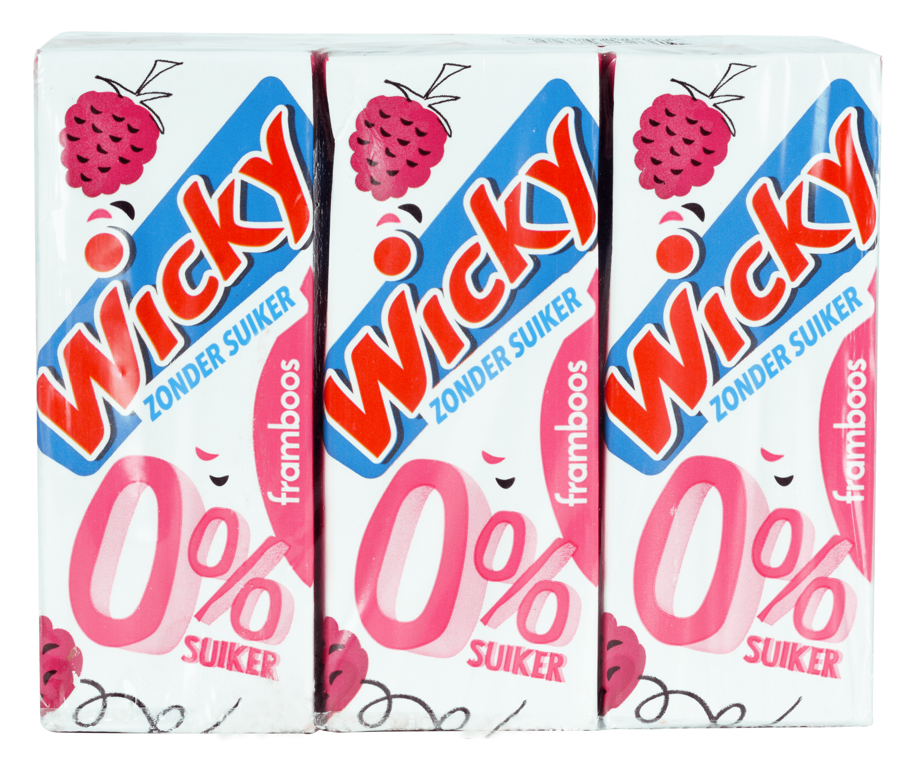 Wicky Framboos 0% suiker 6-pack