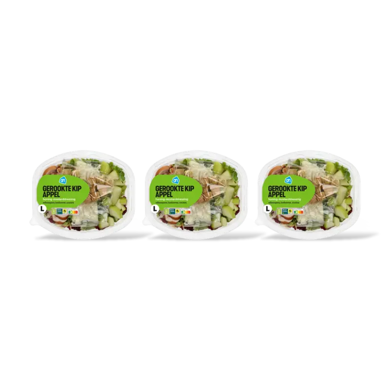 AH Maaltijdsalade gerookte kip appel 3-pack
