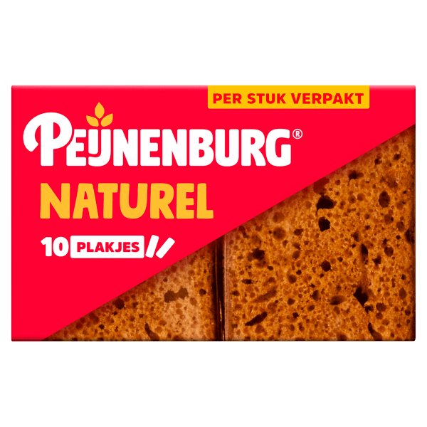 Peijnenburg Ontbijtkoek Naturel Portieverpakking