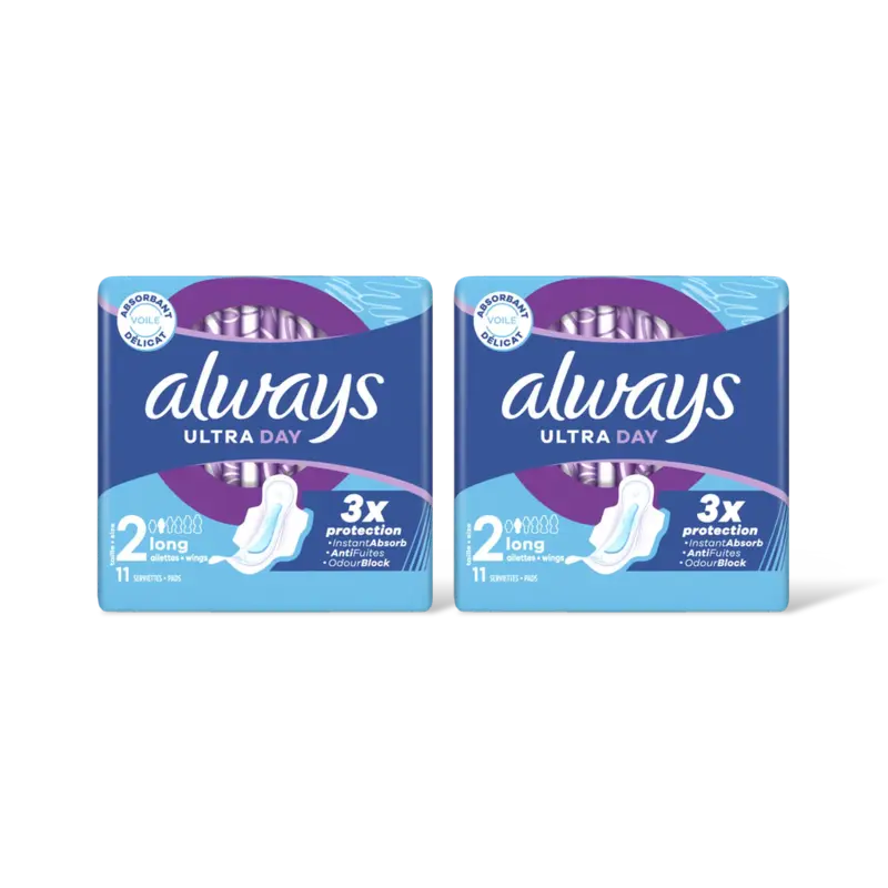 Always Ultra day long wings maandverband 2-pack
