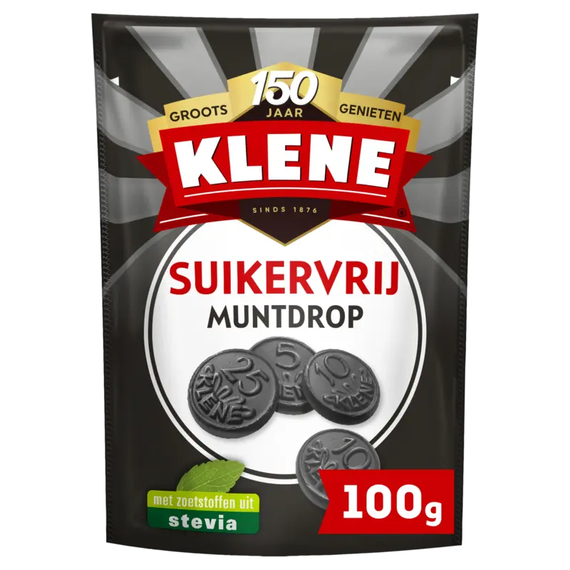Klene Suikervrij mild zoete muntdrop