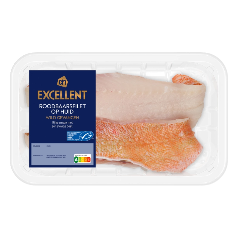 AH Roodbaarsfilet op huid