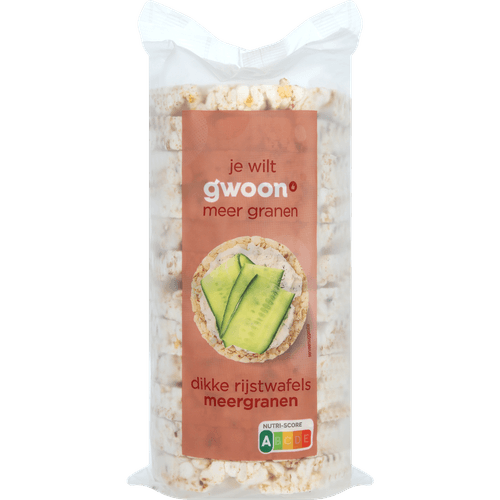 G'woon Dikke rijstwafels meergranen