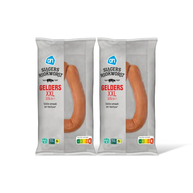 AH Gelderse slagersrookworst XXL 2-pack