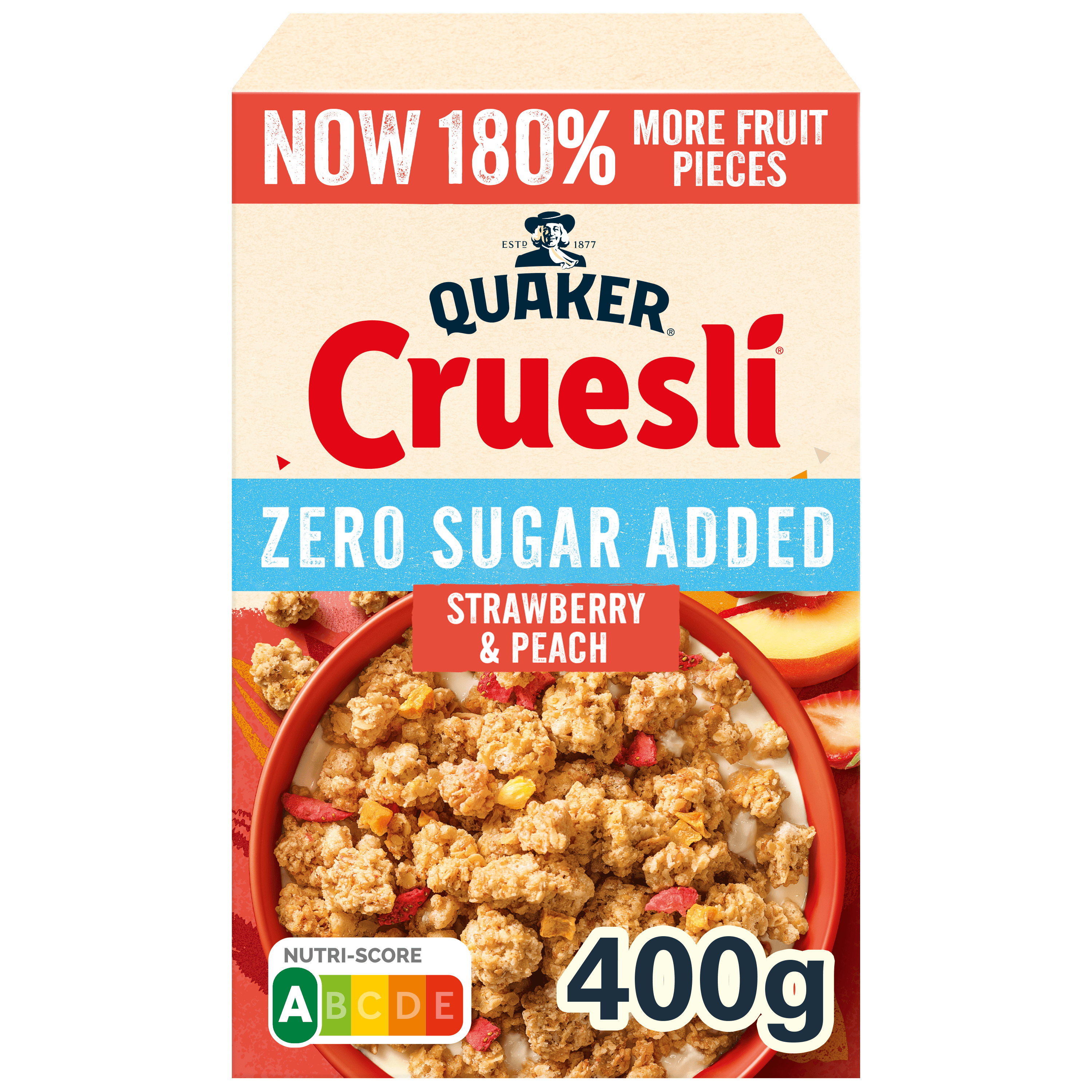 Quaker Cruesli Zero Sugar Added Strawberry