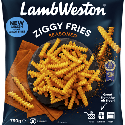Lamb Weston Ziggy fries seasoned