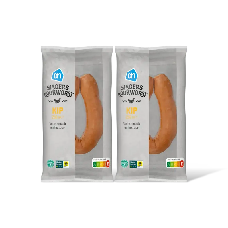 AH Slagersrookworst kip 2-pack