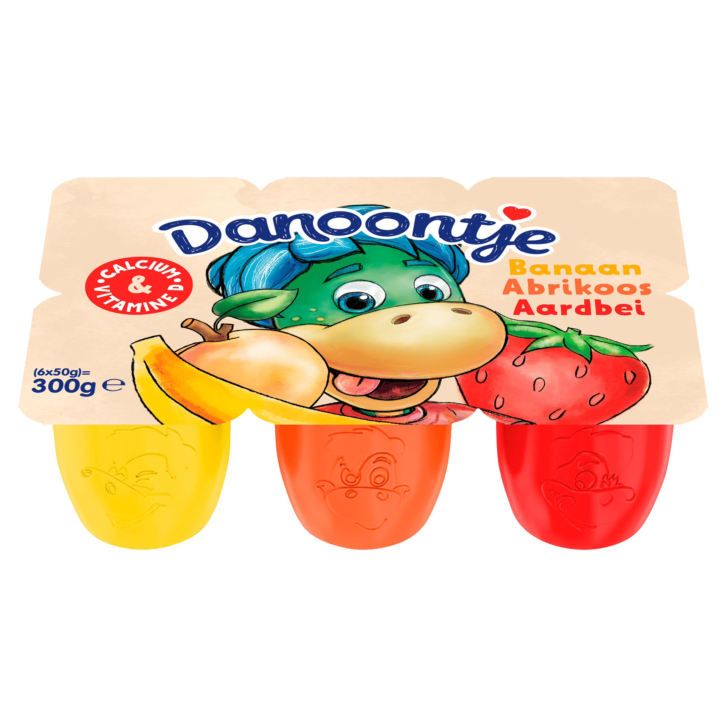 Danoontje Fruitkwark Banaan Aardbei Abrikoos