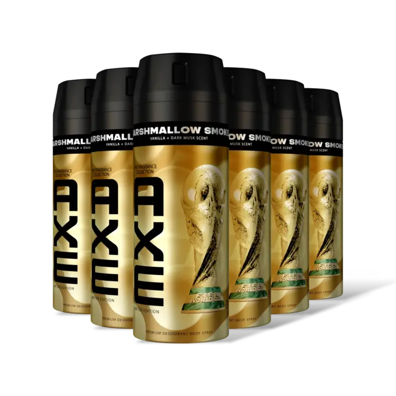 Axe Marshmallow smoke deodorant body 6-pack
