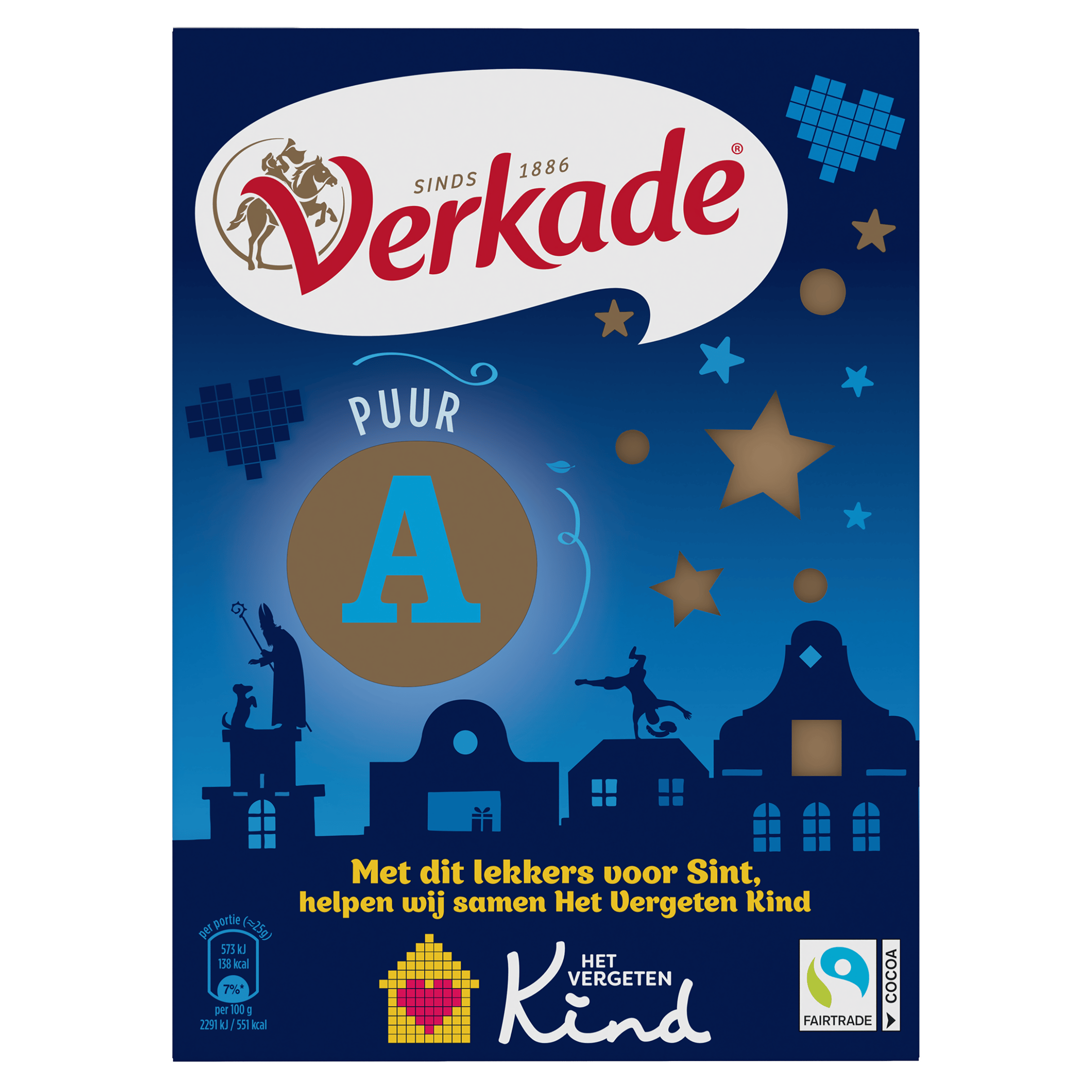 Verkade Puur chocoladeletter
