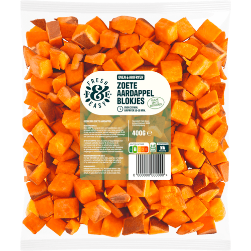 Fresh & easy Ovengroente zoete aardappelblokjes