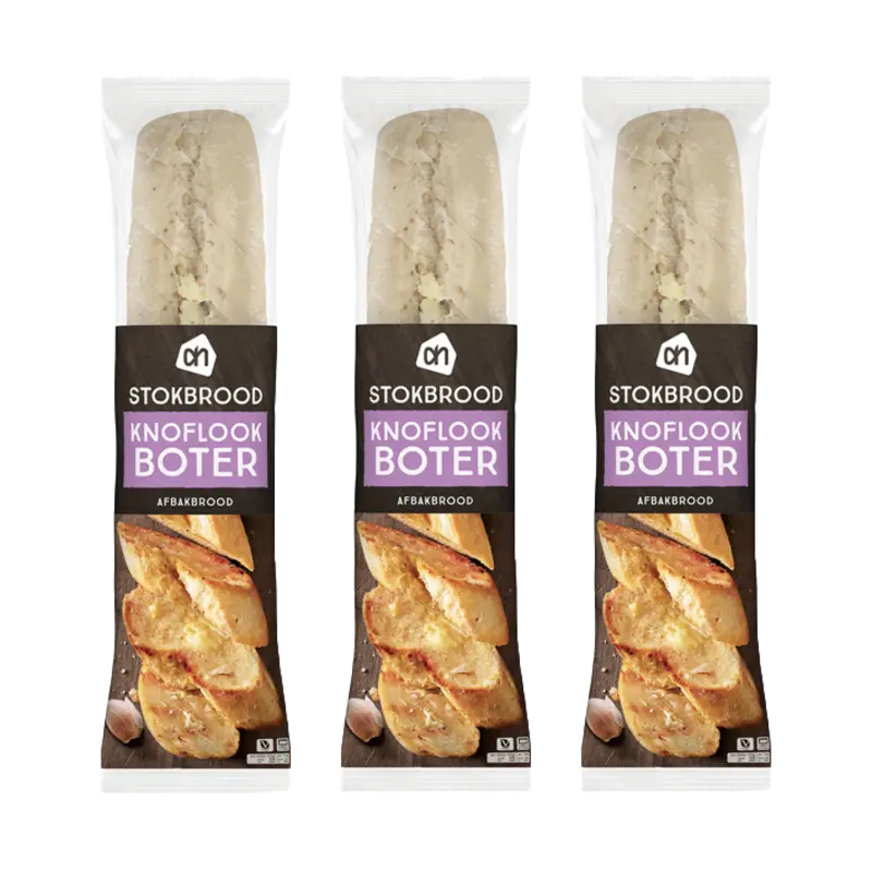AH Stokbrood knoflookboter 3-pack