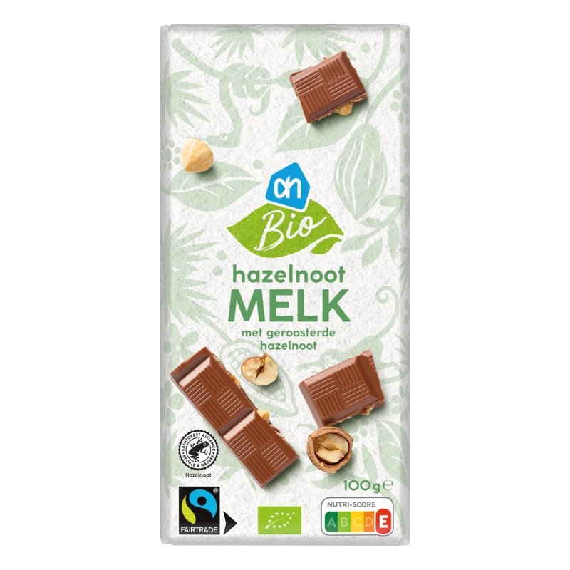 AH Biologisch Reep hazelnoot melk