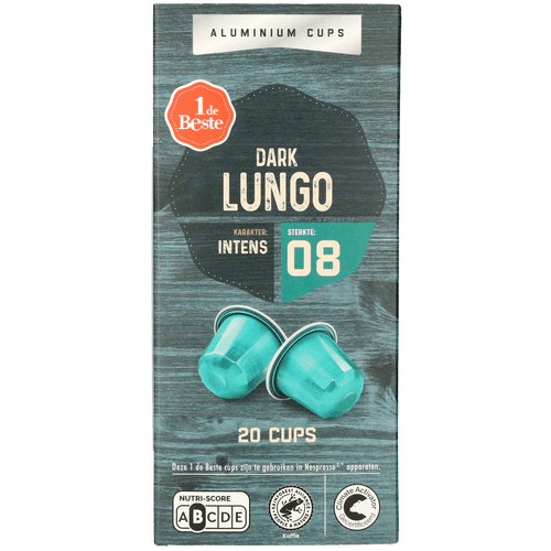 1 de Beste Koffiecups lungo dark