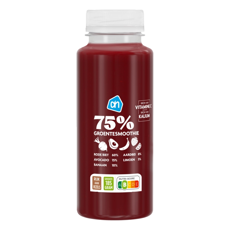 AH 75% Groentesmoothie rode biet aardbei