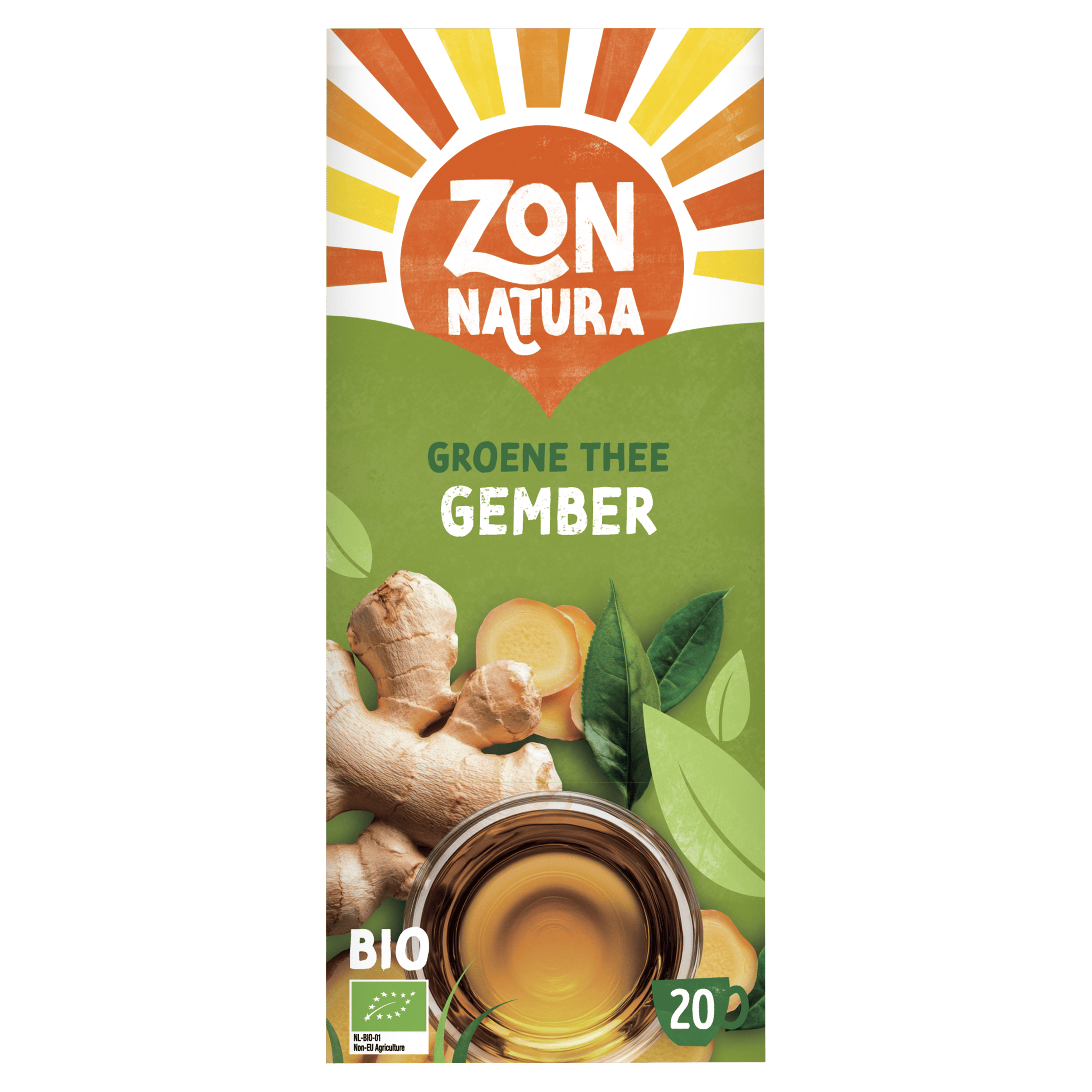 Zonnatura Groene thee gember