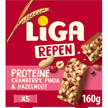 LIGA Proteinereep Cranberry Noot Hazelnoot 160g