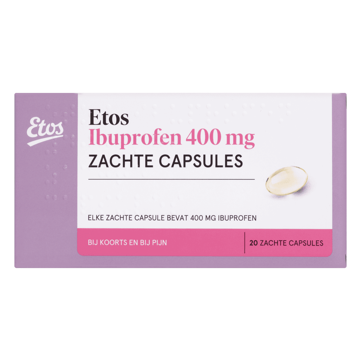 Etos Ibuprofen 400 MG Liquid Capsules 20 stuks