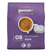 g'woon koffiepads dark roast