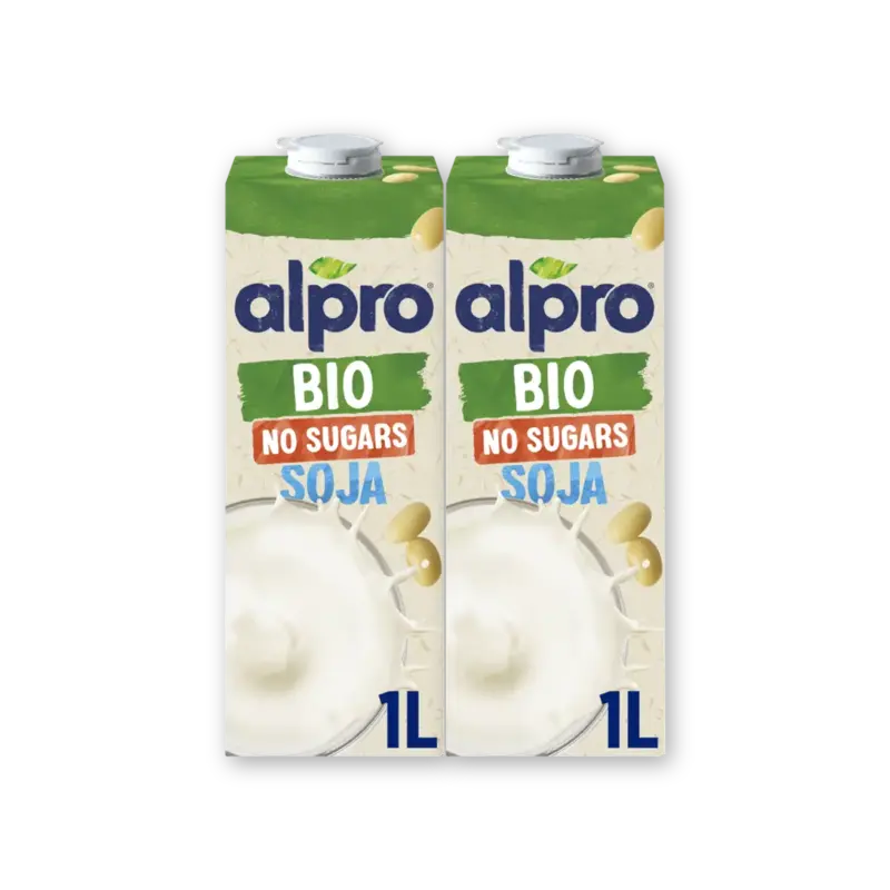Alpro Bio soya no sugars 2-pack