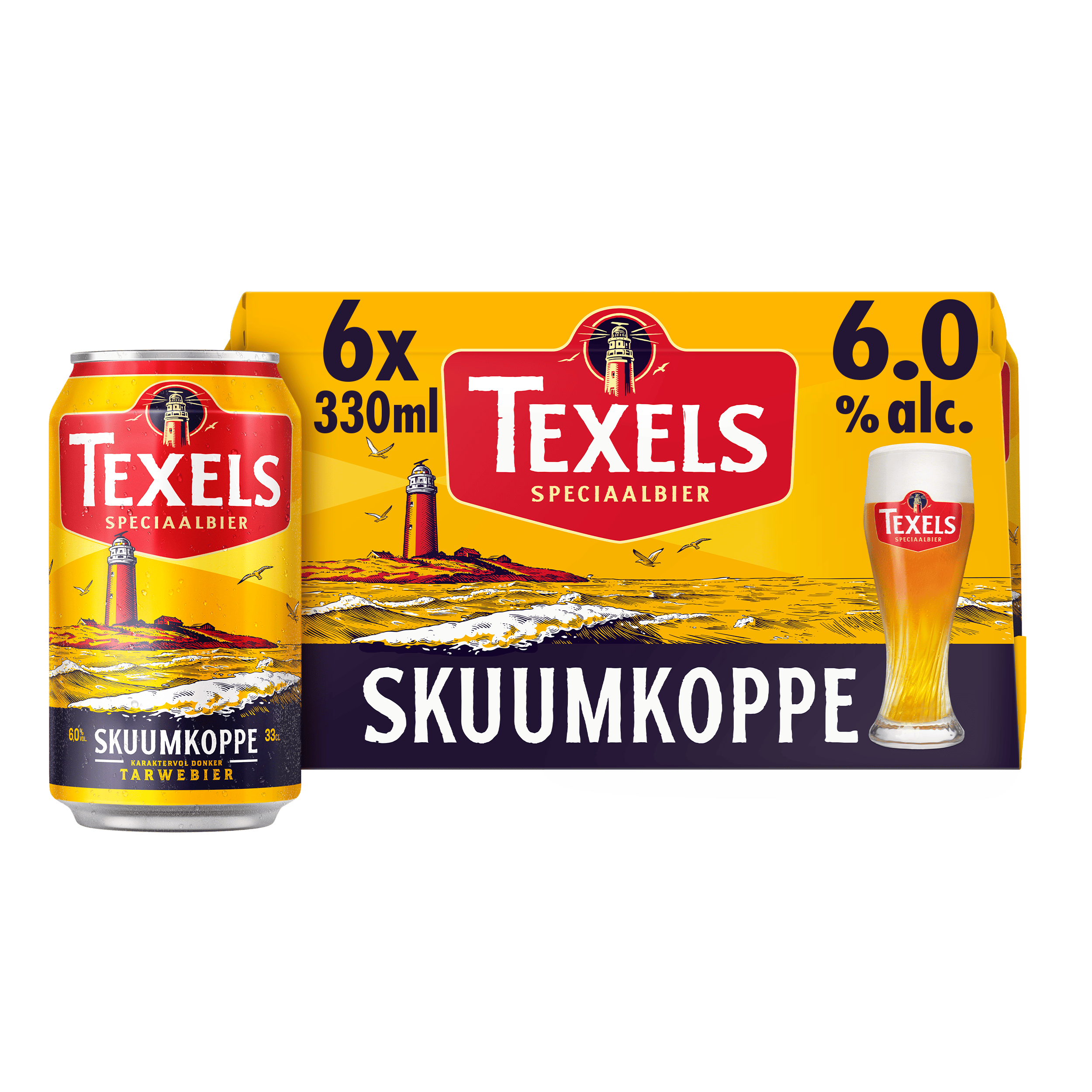 Texels Skuumkoppe bier blik