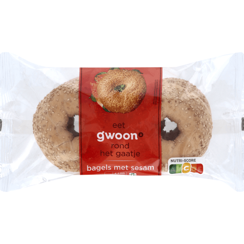 G'woon Bagels met sesam 4 st.