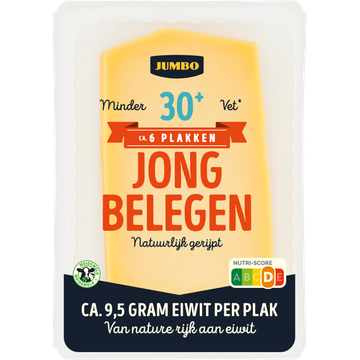 Jumbo Kaas Jong Belegen 30+ Plakken 190 g