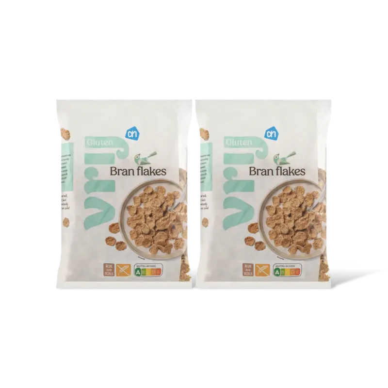 AH Glutenvrij Vezelrijke bran flakes 2-pack