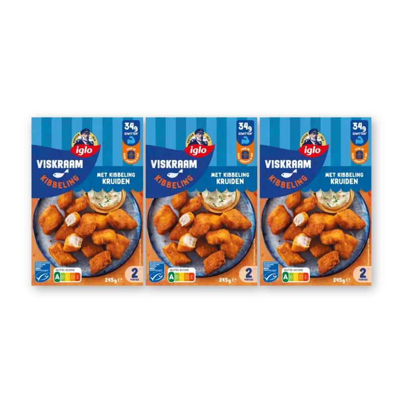Iglo Viskraam kibbeling 3-pack