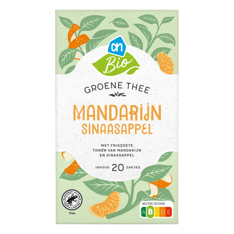 AH Biologisch Groene thee mandarijn sinaasappel