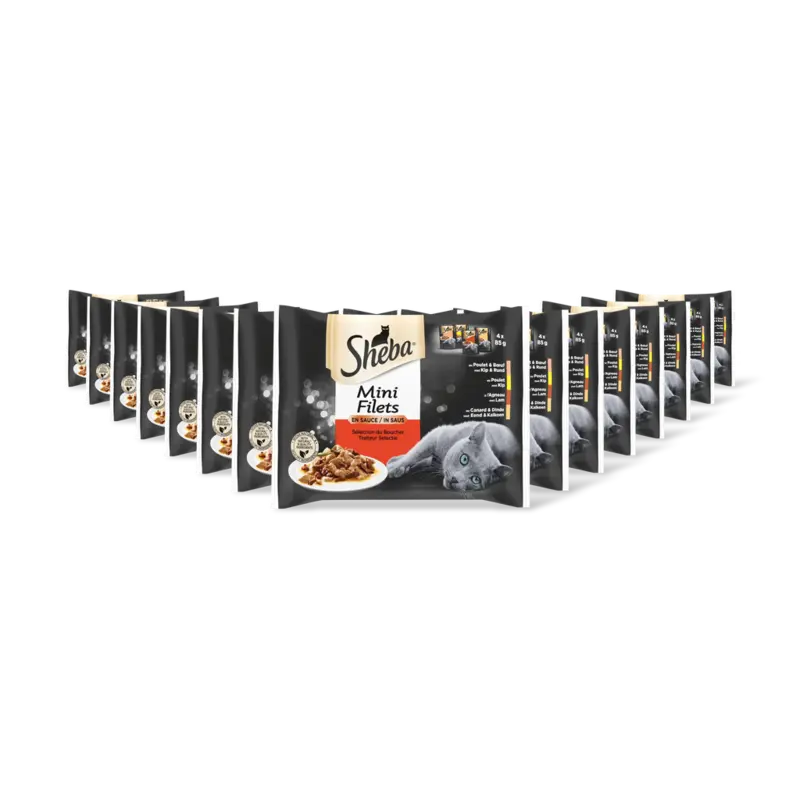 Sheba Mini filets traiteur selectie saus 15pk