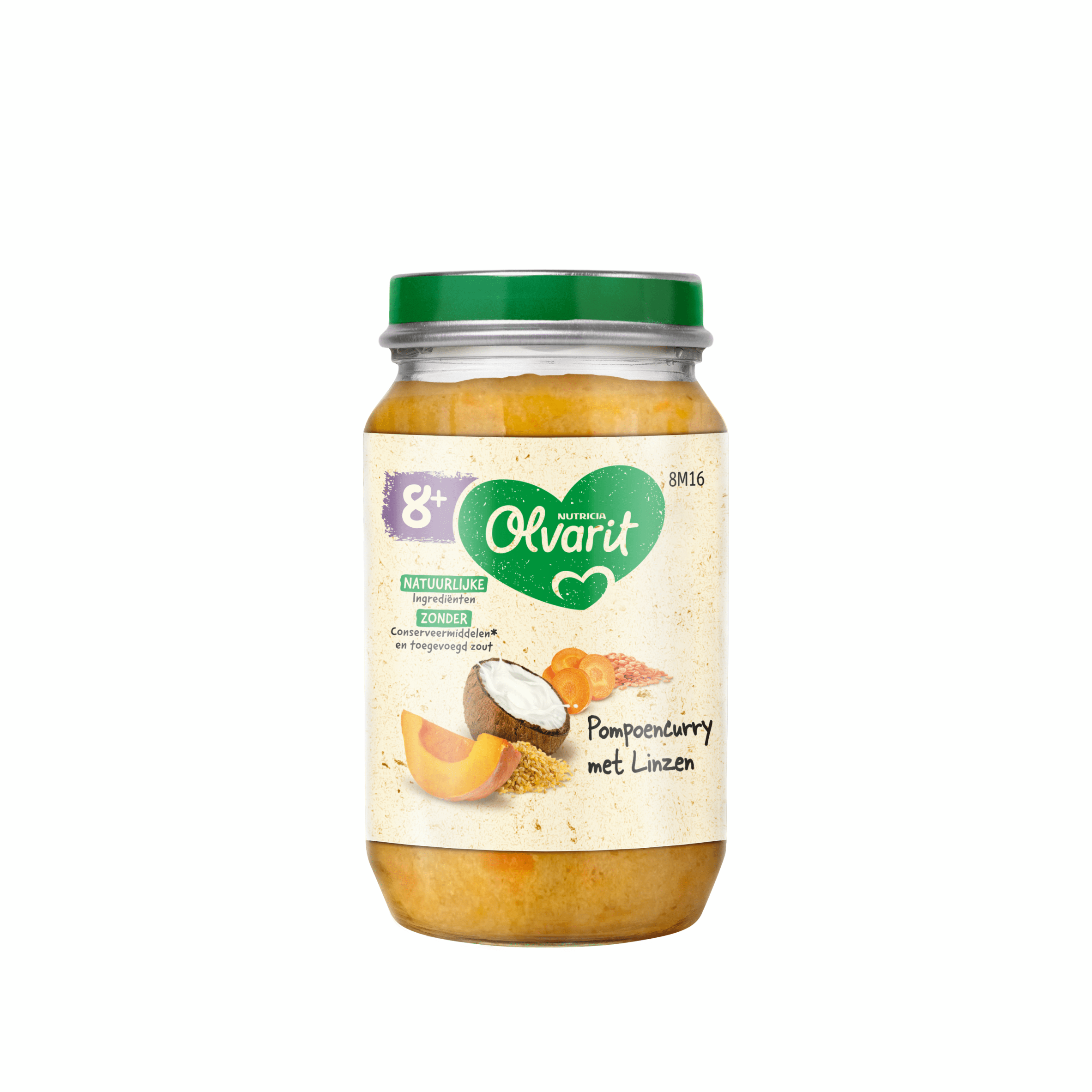 Olvarit 8M16 Pompoen curry met linzen