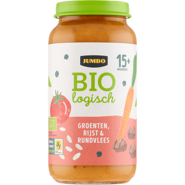 Jumbo Biologisch Babyvoeding Groenten, Rijst & Rundvlees 15+ Maanden 250 g